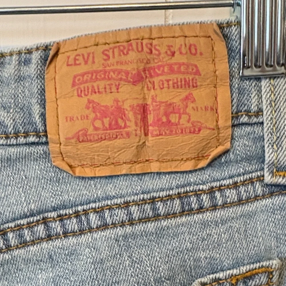 Levi's Super Low 518 Light Blue Flare Jeans - Picture 5 of 9